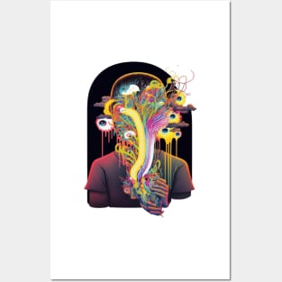 Face melt |Trippy|Dark| Posters and Art